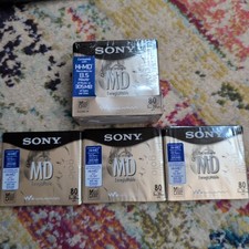  8 Pack SONY Premium Gold MD MiniDiscs MDW80PL 80mins Sealed New