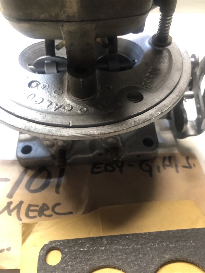 Carburador Mercury Holley 1954 4 barriles reconstruido raro Hot Rods Foto 3 de 4