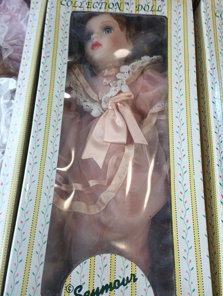 Antique Vintage Porcelain Doll  Lot Of 8 Connoisseur Collection Seymour MANN - Image 4 of 4