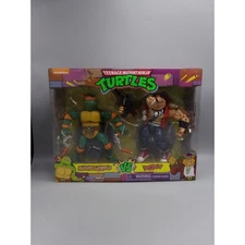 Teenage Mutant Ninja Turtles TMNT Michelangelo vs Bebop 2 Pack Action Figures