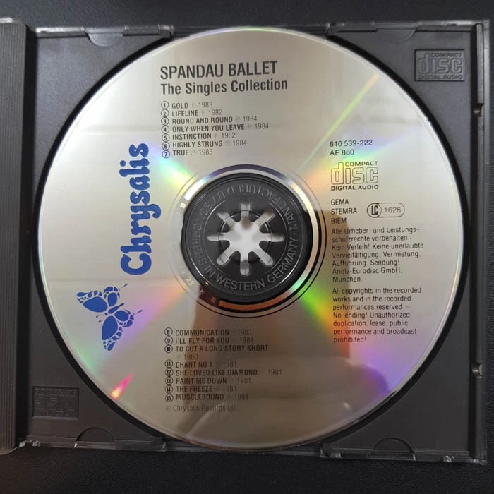SPANDAU BALLET The Singles Collection WGER SONO VG+/EX(CD) - Bild 3 von 4