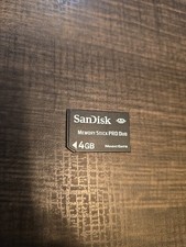 Sandisk 4Gb Memory Stick Pro Duo Magic Gate Memory card - Black