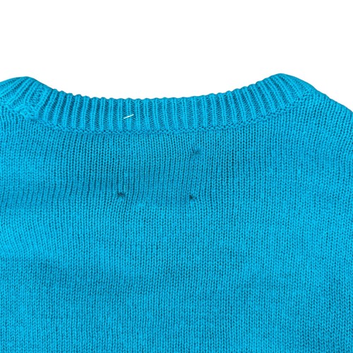 Dec 25th Party Sweater Neon Blue Pink Ugly Christmas Sweater Party Large Vintage - Picture 4 of 5