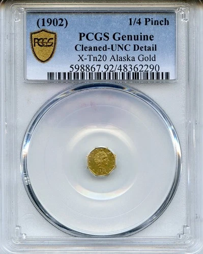1902 California Fractional Gold — photo from the most recent tracked eBay sale