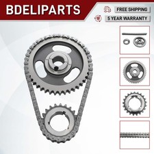 Hd Double Roller Timing Chain Set Fits Ford Sbf 302 347 351w Windsor 5.0l 5.8l