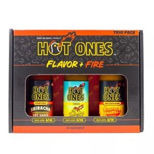 Hot Ones Flavor Fire Hot Sauce Trio Pack Gift Set - 15oz/3ct Exp 8/12/27