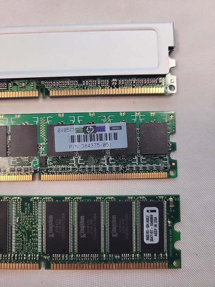 Mix 1gb Ram 3GB: Gigaram PC3200, Hynix PC2-4200 & Kingston KVR400X64C3AK2/1G - Image 3 of 3