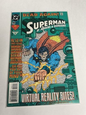 Superman #96 Dead Again Virtual Reality Bites 1995 DC NM 9.4 UNREAD NEW