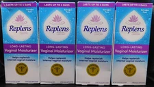 4Pk Replens Personal Lubricant Long Lasting Vaginal Moisturizer 8ct Ea Exp:1/26+