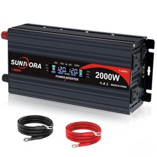 2000 Watt Power Inverter 12V DC to 110V/120V AC Converter 4000W Peak with LCD...