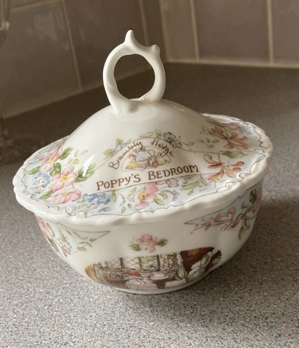 Royal Doulton Brambly Hedge Poppy's Bedroom - Lidded Sugar Bowl Or Powder Bowl.