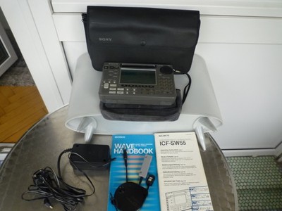 Sony ICF-SW 55 Weltempfänger Synthesized Receiver komplett Top-Zustand , Radio