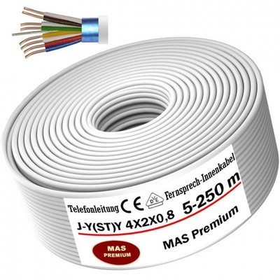 5-250m J-Y(ST) Y 4X2X0.8 telephone cable bell telephone telecommunications line