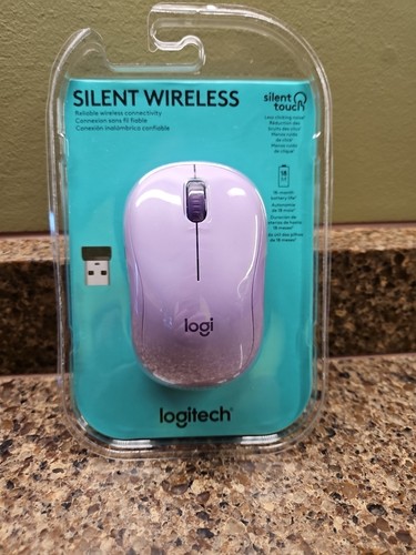 Logitech Silent Wireless Optical Mouse Purple NEW