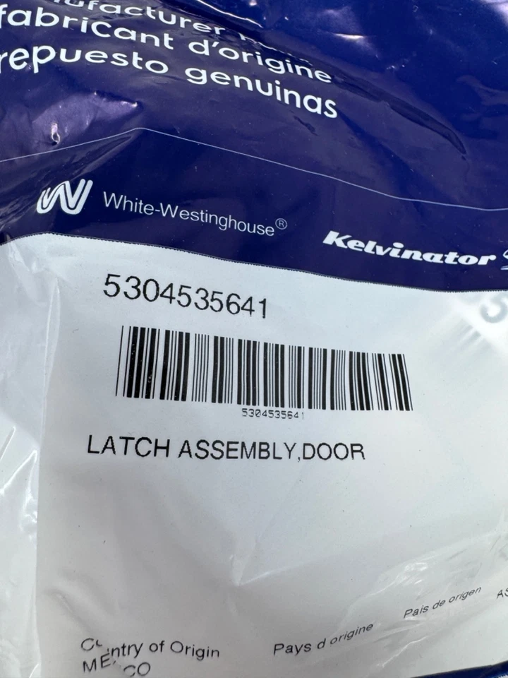 Pestillo de puerta para lavavajillas Frigidaire 5304535641 OEM Foto 2 de 4