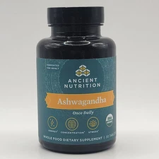 Ancient Nutrition ASHWAGANDHA 30 Tablets - Once Daily Exp 6/2026