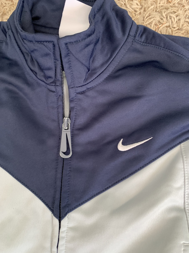 Nike Toddler's Size 4 Full-Zip Track Jacket Navy/Light Gray, Pockets, Polyester - Picture 2 of 13