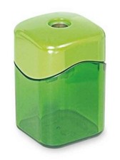 Baumgartens Wave Pencil Sharpener 1-Hole Receptacle Asst Colors Office School