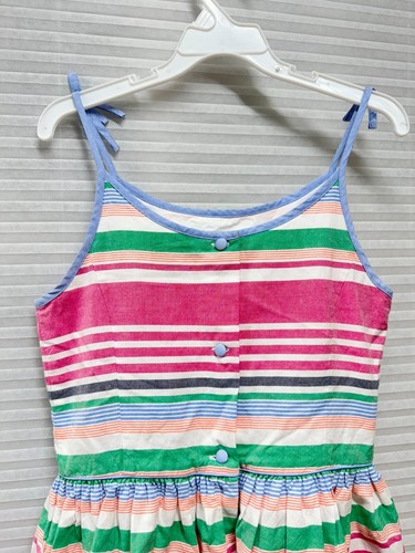 Polo Ralph Lauren Girls Striped Oxford Dress | Fully Lined | Size 12 - Picture 5 of 10