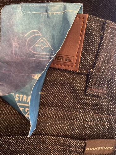 Women's NWT Quicksilver Straight Fit Denim Jeans Modern Wave Dark Wash Size 25 - Picture 5 of 5