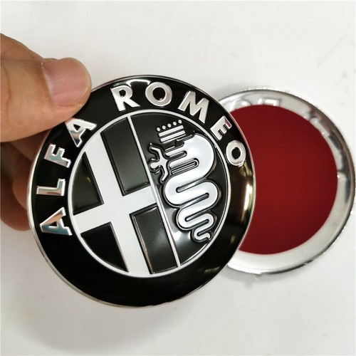 74MM para Alfa Romeo Car Styling emblema insignia coche parrilla delantera trasera pegatina - Imagen 5 de 14