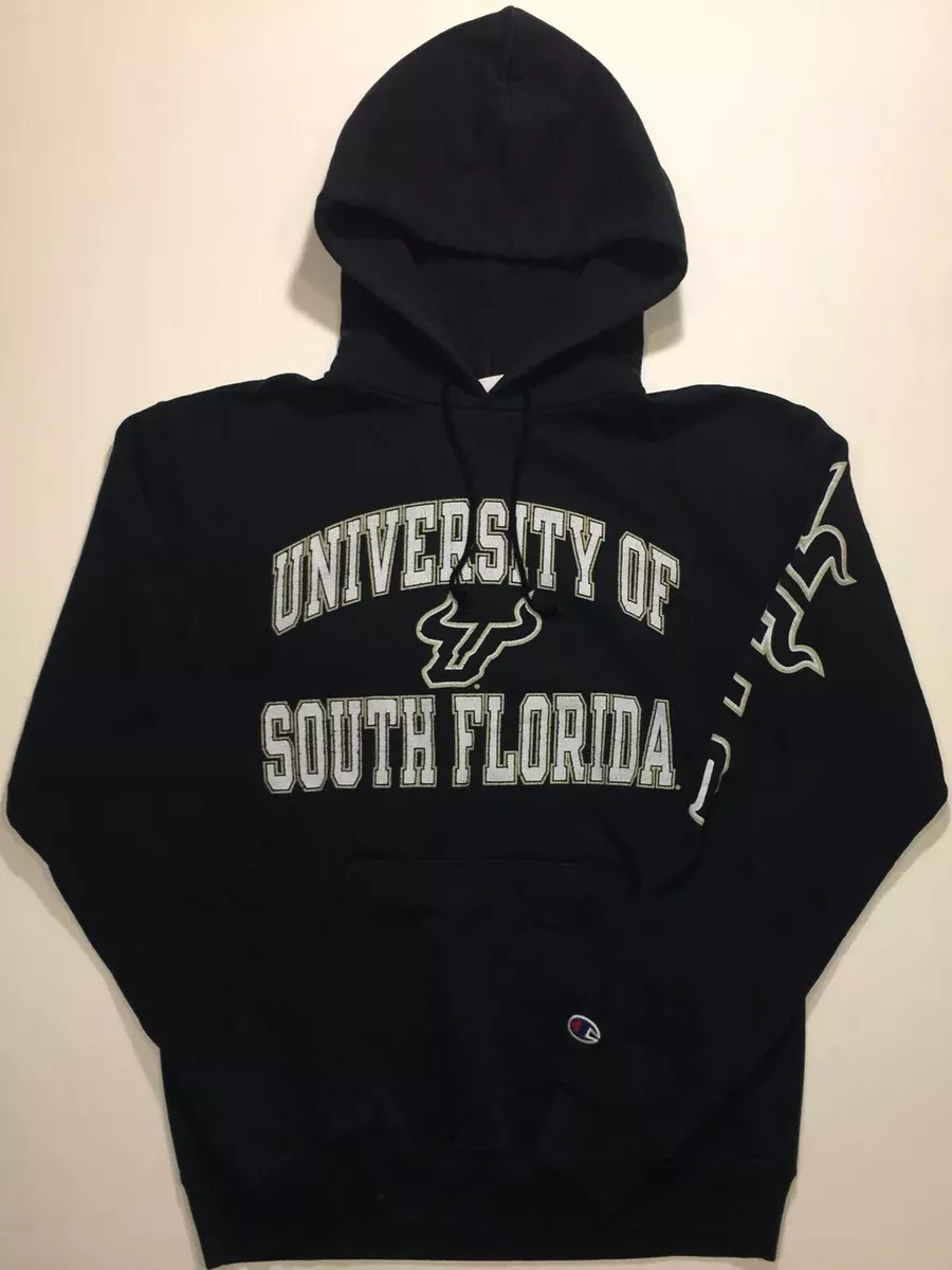 Vintage Champion University Of South Florida College NCAA Logo Hoodie M Medium