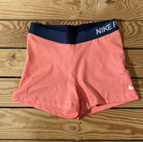 nike Women’s dri fit athletic shorts size M Coral R2 - Picture 1 of 8