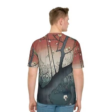 Hiroshige Plum Park in Kameido Views Edo Men T-shirt Ukiyo-e Japanese Fine Art