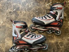 Rollerblade Zetra Blade SG5 Inline Skates Mens 10 Black Red 80mm