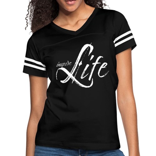 Womens Graphic Vintage Sport T-shirt - Inspire Life Illustration - Picture 8 of 42