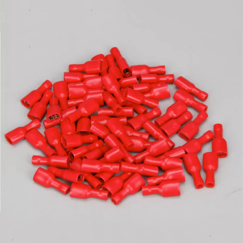 Fully Insulated Female Spade Electrical Terminal Connector  Crimp Connectors  - Image 4 of 4