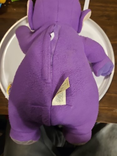 VTG 1998 Hasbro Teletubbies 14” Plush Rubber Face Purple Tinky Winky Stuffed Toy - Picture 5 of 6