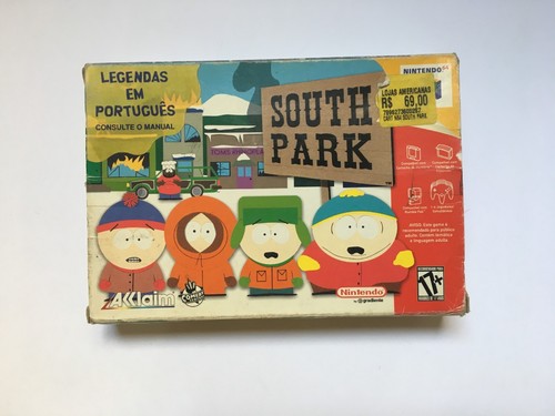 SOUTH PARK NINTENDO 64 GRADIENTE PLAYTRONIC BRAZIL KONAMI COMPLETE IN BOX