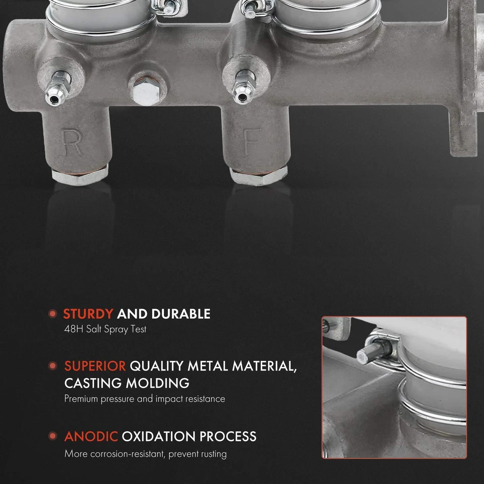 Главный тормозной цилиндр с резервуаром для Datsun 260Z 74-75 280Z 1975-1978 7/8 дюйма - Изображение 2 из 4