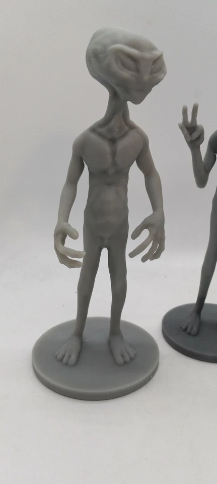 3 Extraterrestrial Ufo  Aliens Figures 6" x 1/2 Tall Custom made Unfinished - Image 4 of 4