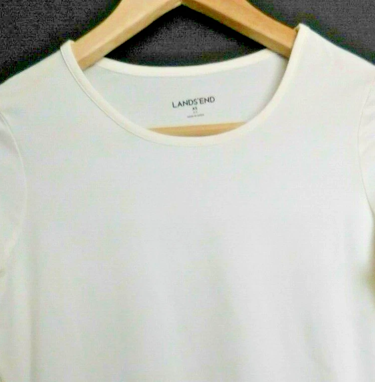 Lands End Womens Long Underwear Top XS 2 4 Preowned Very Good