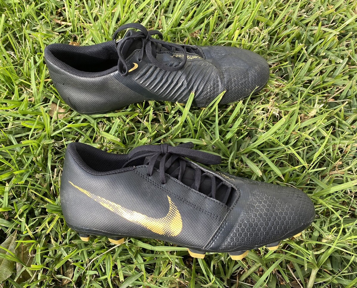 Nike Phantom Venom Club FG Soccer Cleats Black Gold AO0577 