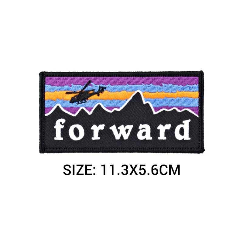 Pew Tactical Patch Forward Army Morale Patch Hook Military 4.4x2.2 inch Wargame  - Image 3 of 4