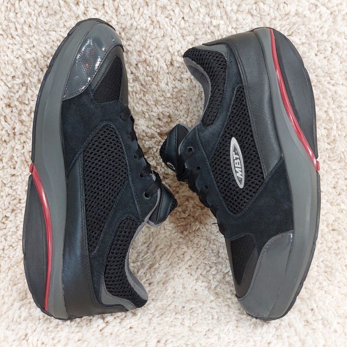 MBT Shoes Moja Toning Rocking Walking Sneakers White Gray Fitness Women’s 10