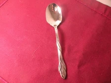 1 Oneida Eden Deluxe Glossy Stainless Steel Sugar Spoon 6"
