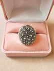 Beautiful Michael Dawkins sterling silver bead design ring size 9