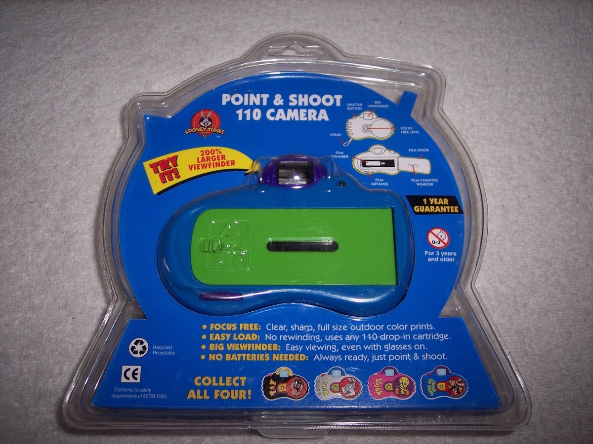 1998 LOONEY TUNES CAMERA POINT & SHOOT 110 OUTDOOR CAMERA~RARE~NEW