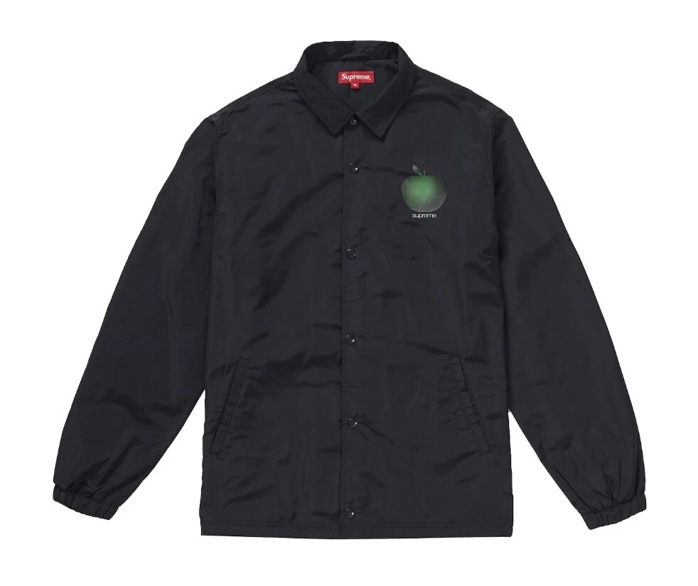 Veste Supreme Apple Coaches taille petite noire neuve dans son sac authentique RARE 