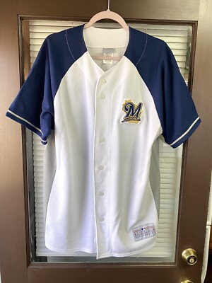ブルワーズ　フィルダー　Fielder ベースボールユニフォーム 28番 XL ブルワーズ フィルダー Fielder ベースボールユニフォーム 28番