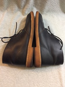 navy blue desert clarks