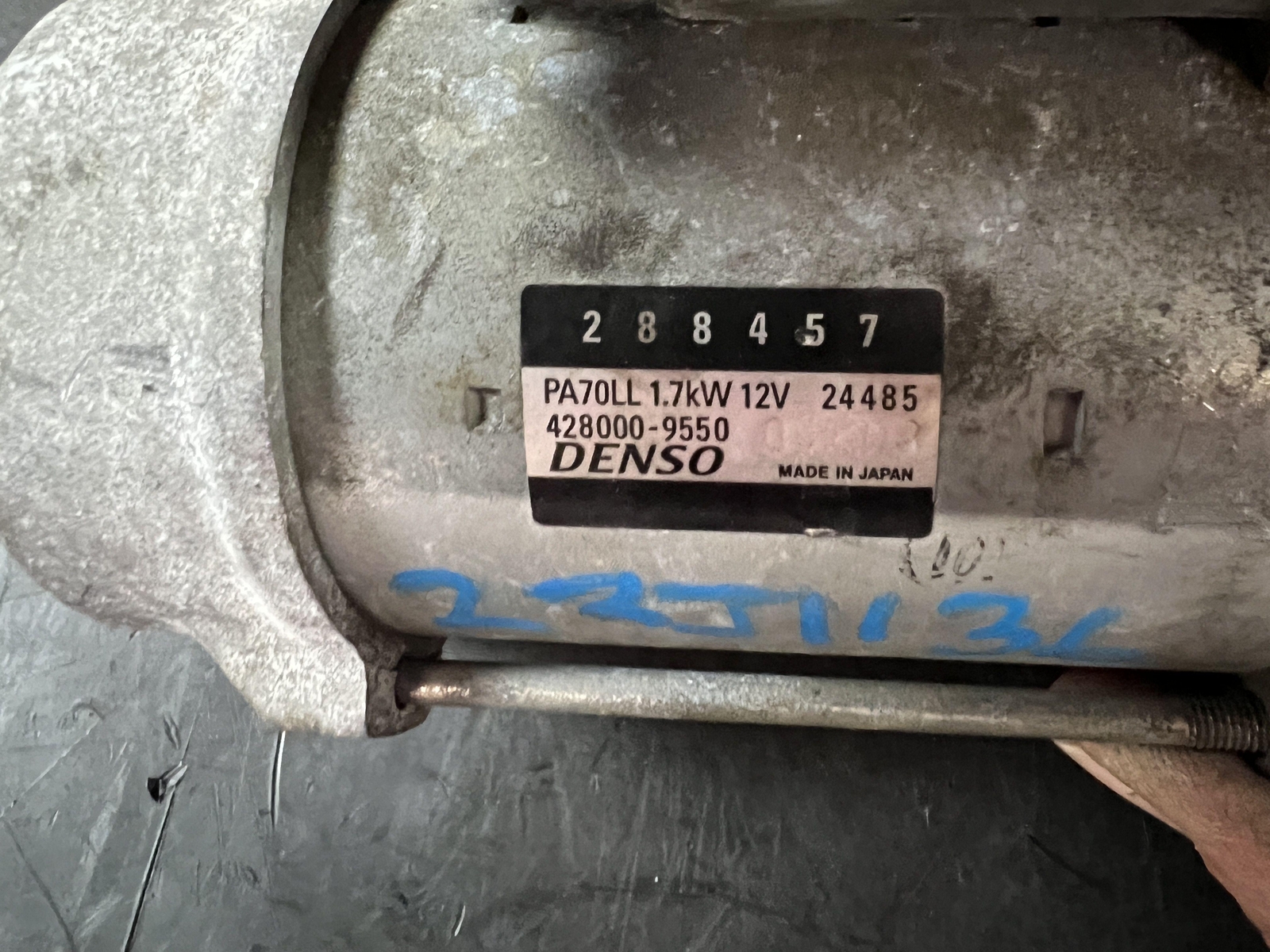 14-17 MASERATI GHIBLI 3.0 AWD STARTER MOTOR