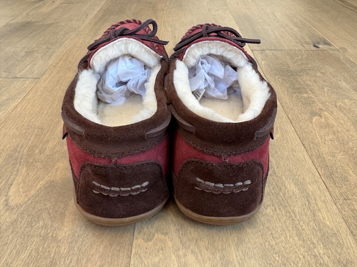 L.L.Bean Wicked Good Moccasins Dark Russet/Dark Earth 264593 Men's