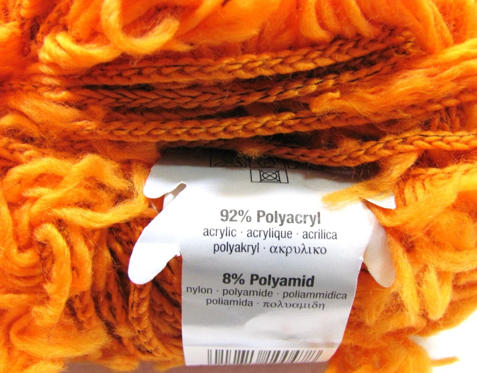 8 Schoeller Stahl Punk Color Orange 0008 Bulky 92% Acrylic, 8% Nylon 35.5 Yards - Image 2 of 4