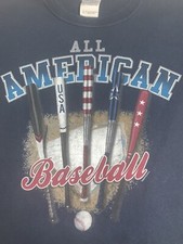 Boys Short Sleeved Baseball Logo Tshirt Youth Small