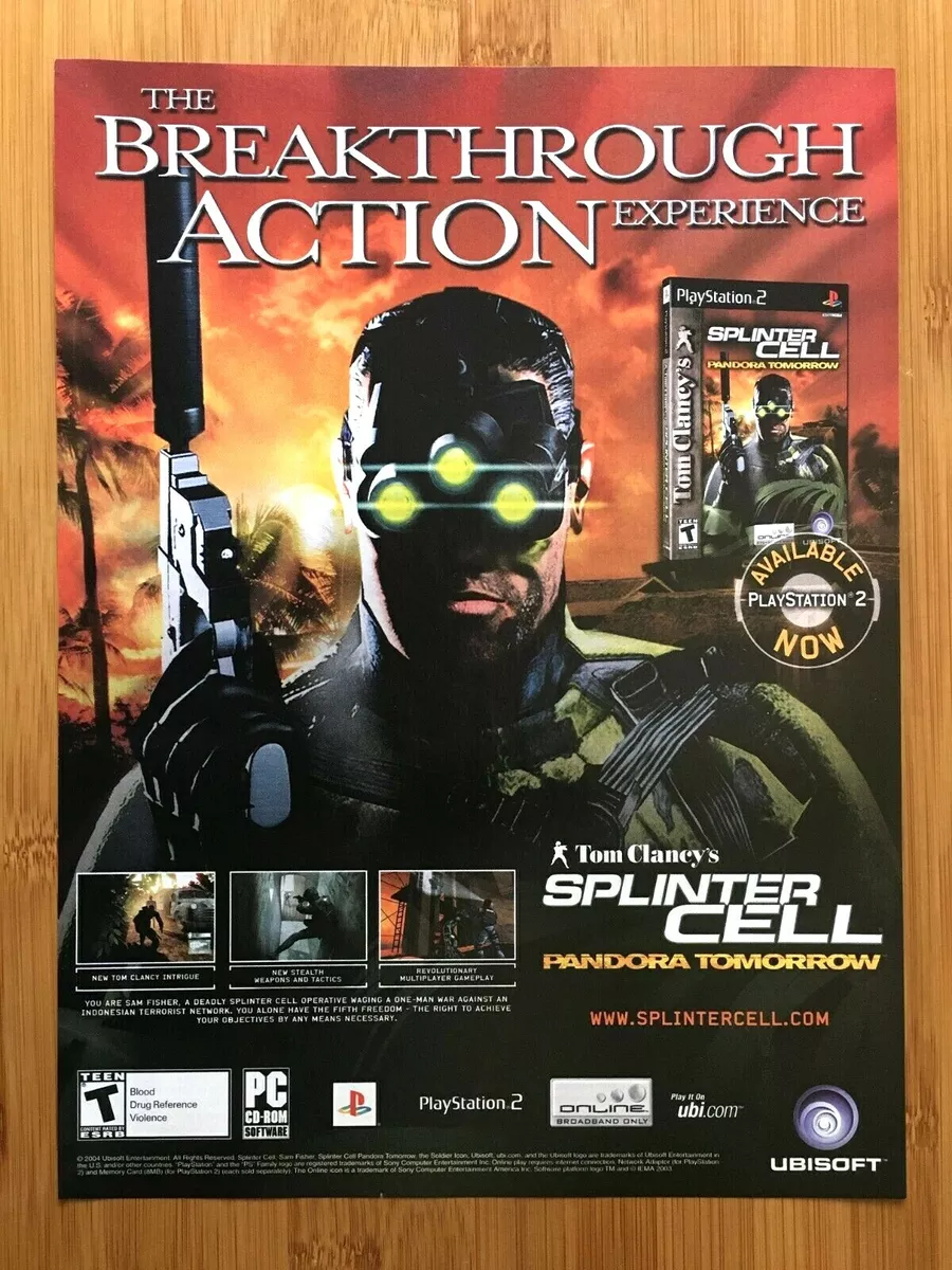 Tom Clancy's Splinter Cell: Pandora Tomorrow Print Ad/Poster Art PS2 (A)